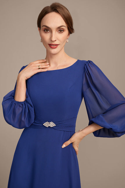Robe Midi Bleu Majestueux - gallery 1