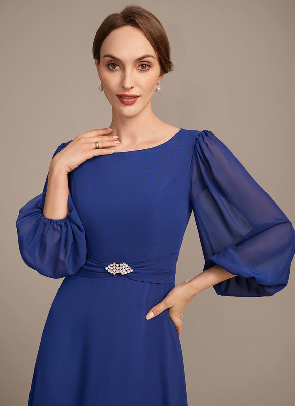 Robe Midi Bleu Majestueux - gallery 1