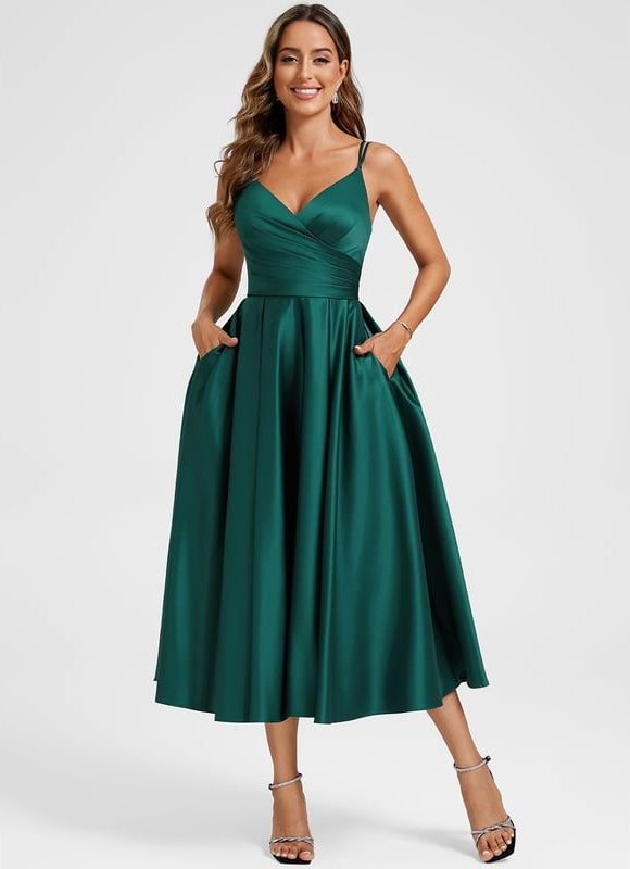 Robe Midi A Volant