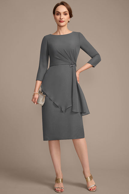 Robe Midi Marine Élégante