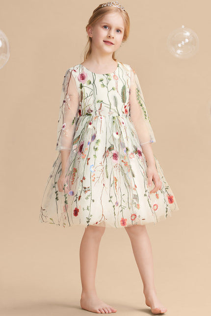 Robe Midi Fleurs Éclairées - gallery 2