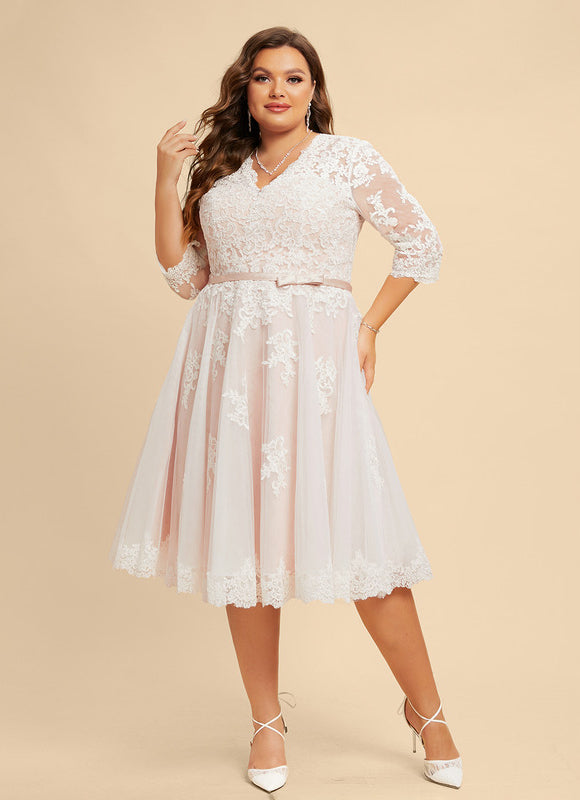 Robe Midi Écrue Élégante - gallery 6