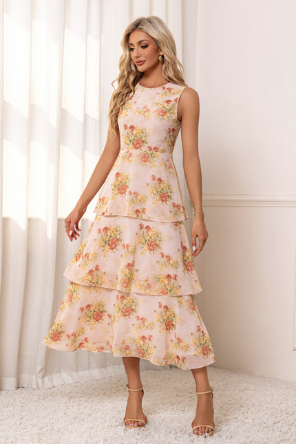 Robe Midi À Volants Florale - gallery 3