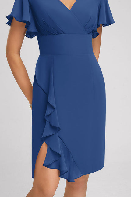 Robe Midi Violette Volantée - gallery 5