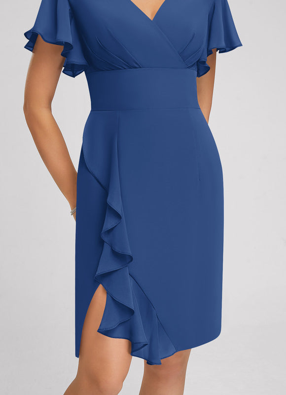 Robe Midi Violette Volantée - gallery 5
