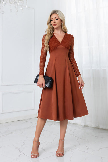 Robe Midi Rustique Élégante - gallery 4