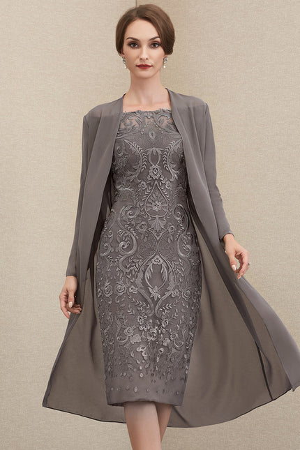 Robe Midi Charme Argenté