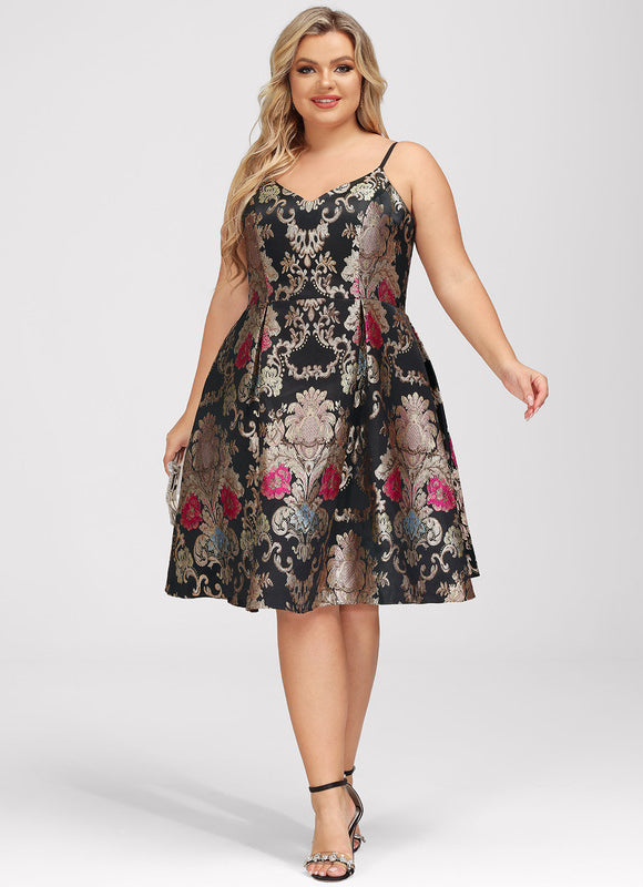 Robe Midi Baroque Éclatante - gallery 8