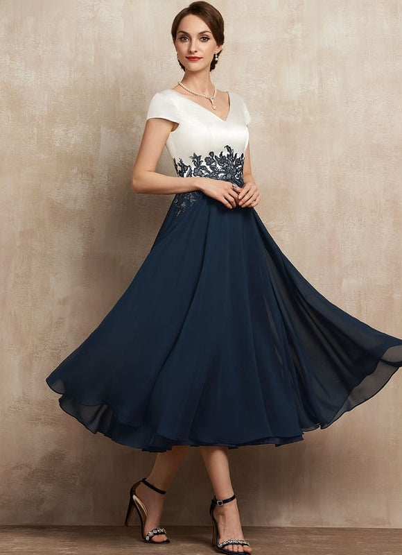 Robe Midi Élégante Nuit - gallery 5