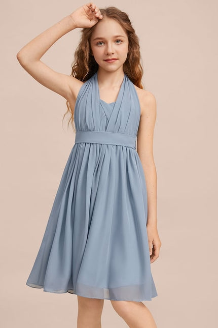 Robe Midi Chiffon Céleste - gallery 7