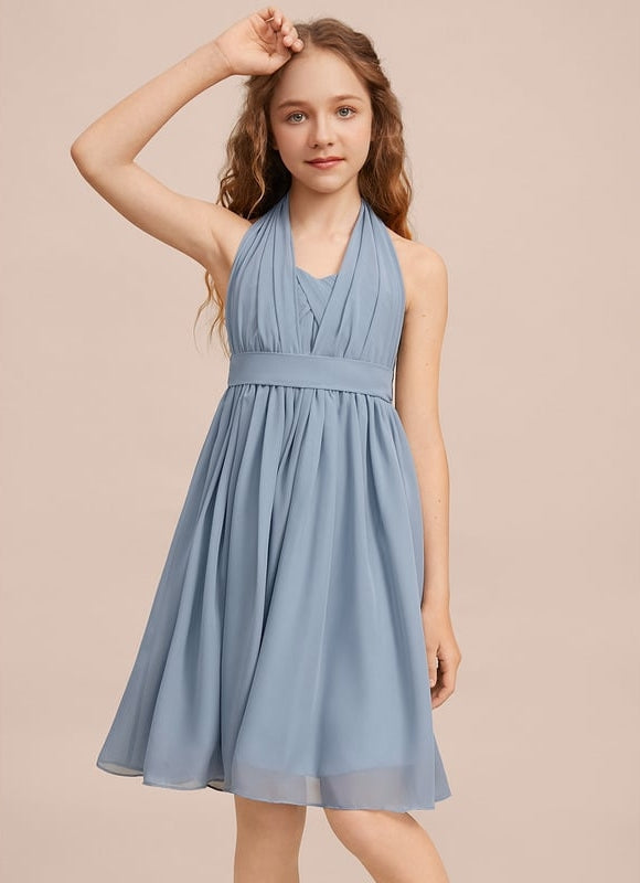 Robe Midi Chiffon Céleste - gallery 7