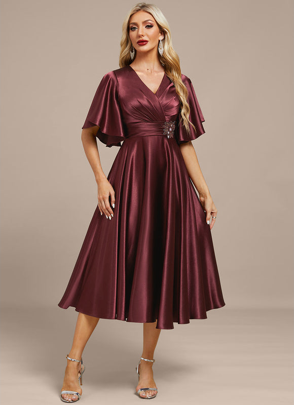 Robe Midi Plissée