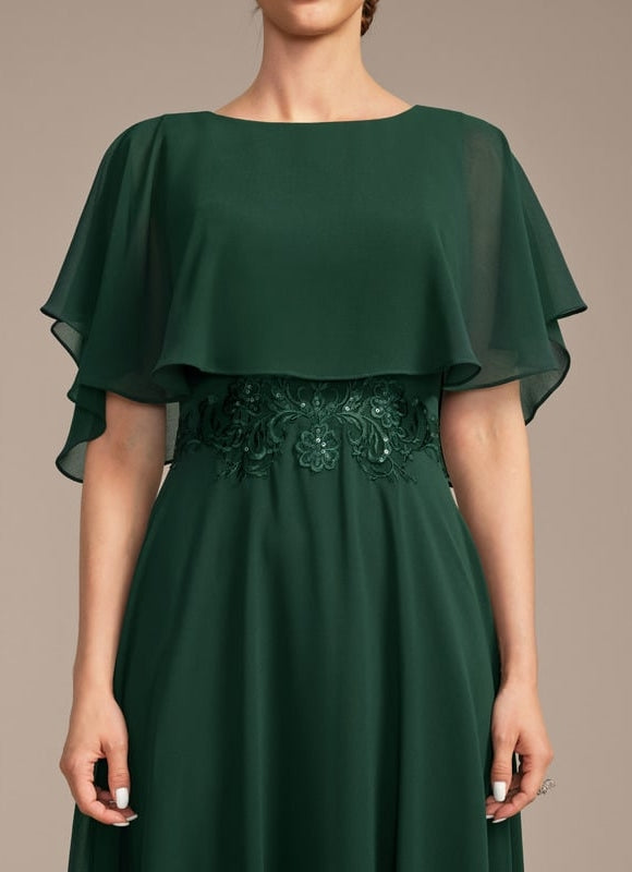 Robe Midi Émeraude Flottante - gallery 7