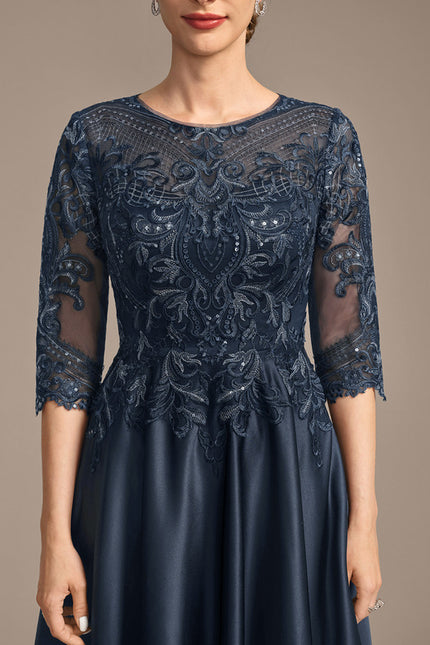 Robe Midi Illusion Satinée - gallery 7