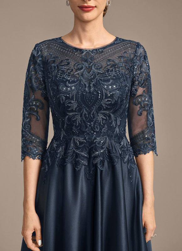 Robe Midi Illusion Satinée - gallery 7