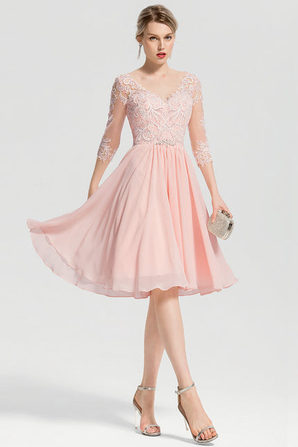 Robe Midi Rose Enchantée - gallery 1