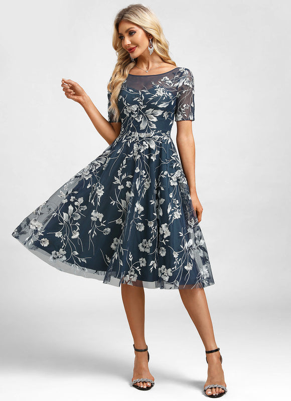 Midi Robe De Cérémonie Femme - gallery 5