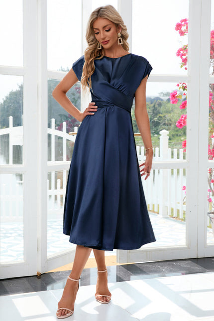 Robe Midi Satin Midi Cintrée - gallery 8