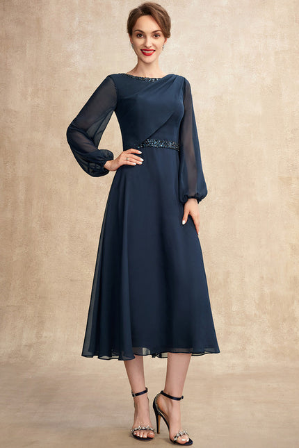 Robe Midi Mousseline Sophistiquée - gallery 6
