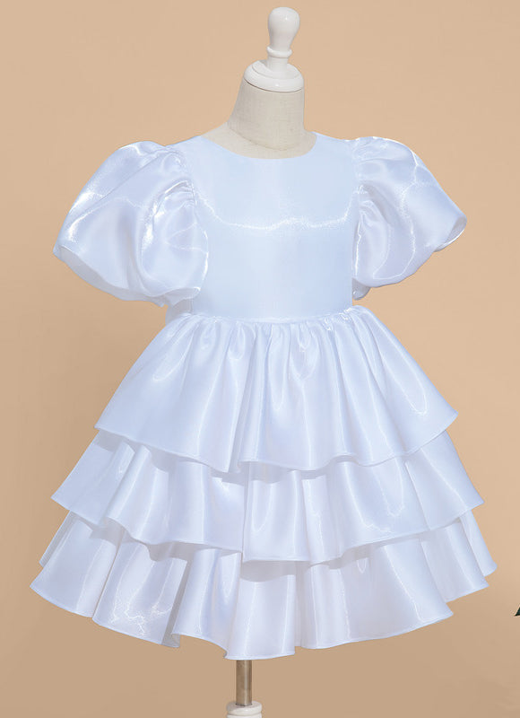 Robe Midi Satinée Volants - gallery 3