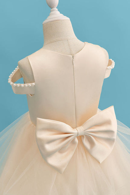 Robe Midi Enfant Satinée - gallery 1