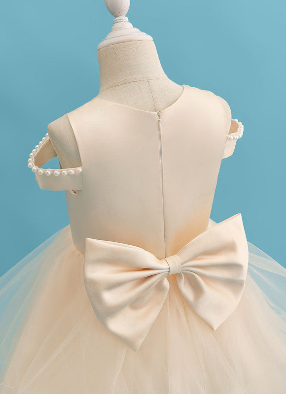 Robe Midi Enfant Satinée - gallery 1