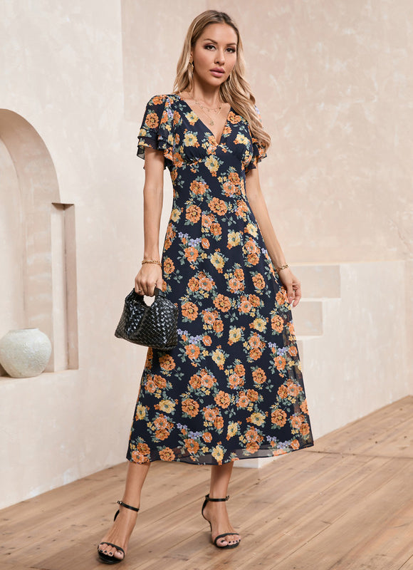 Robe Midi Florale Légère - gallery 1
