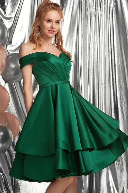 Robe Midi Émeraude Volante