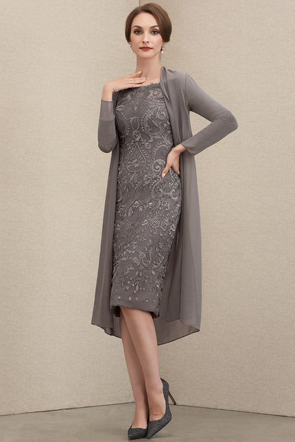 Robe Midi Charme Argenté - gallery 1