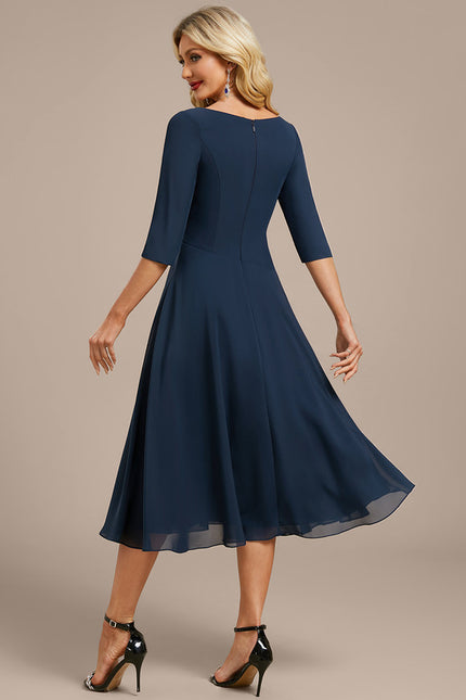 Robe Midi Fluide Marine - gallery 5
