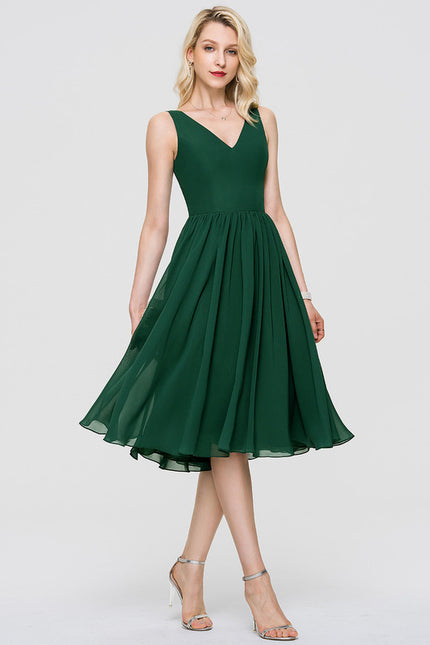 Robe Midi Aérienne Marine - gallery 4