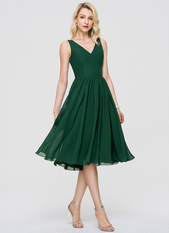 Robe Midi Aérienne Marine - gallery 4