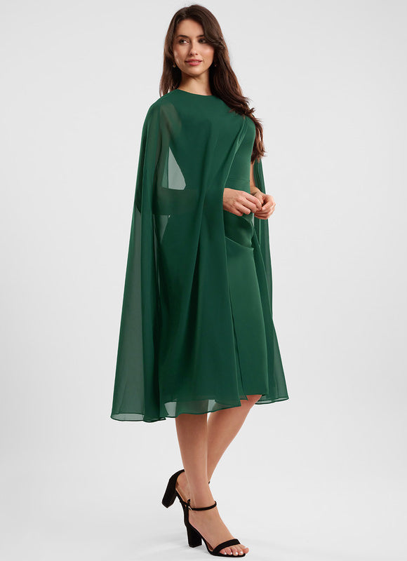 Robe Midi Fluide Émeraude - gallery 2