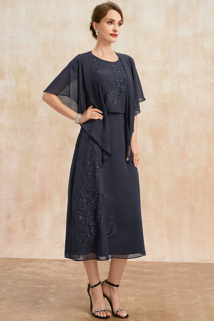 Robe Midi Manche 3 4 - gallery 2