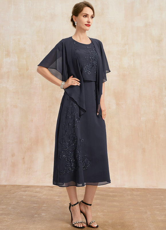 Robe Midi Manche 3 4 - gallery 2