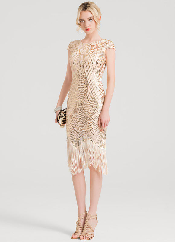 Robe Midi Éclat Pailleté - gallery 2