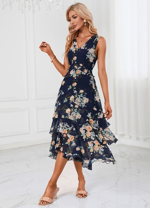 Midi Robe De Cocktail Pour Mariage Chic - gallery 1