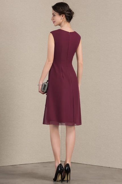 Robe Midi Chiffon Bourgogne - gallery 5