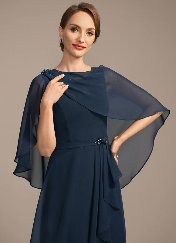 Robe Midi Marine Élégante - gallery 2