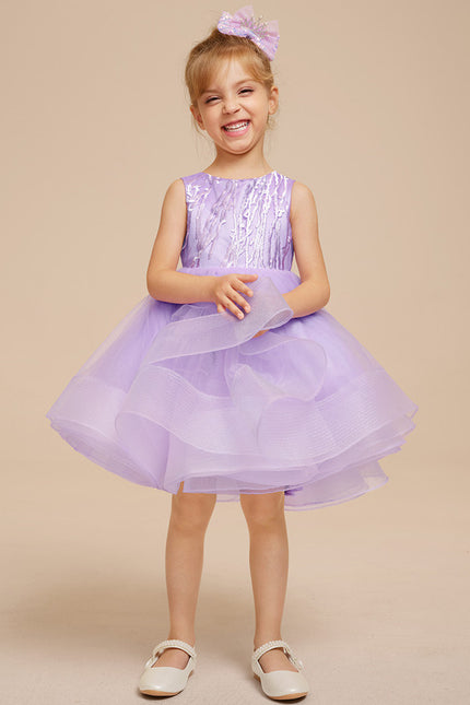 Robe Midi Lilas Aérée - gallery 1