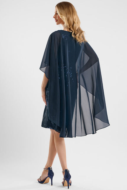 Robe Midi Vêtement Scintillant Fluide - gallery 4