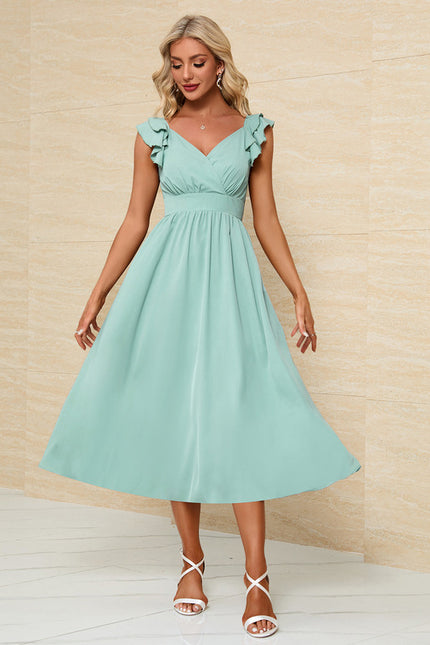 Robe Midi Manches Bouffantes - gallery 4