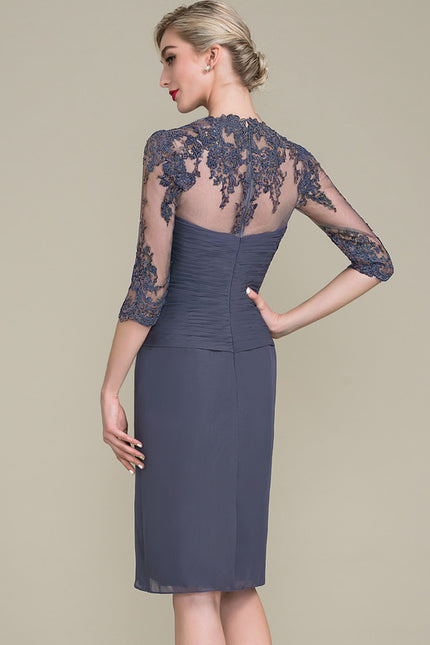 Robe Midi Satin Céleste - gallery 4
