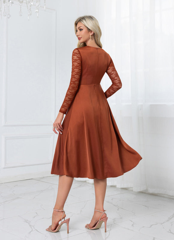 Robe Midi Rustique Élégante - gallery 2