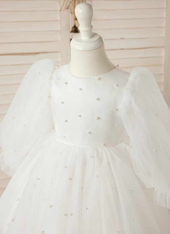 Robe Midi Nuageuse Perlée - gallery 1