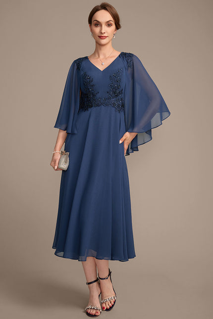 Robe Midi Fluide Nuit