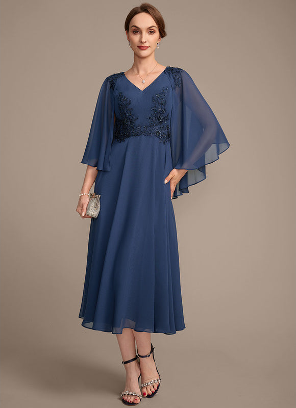 Robe Midi Fluide Nuit