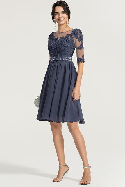 Robe Midi Chiffon Perlée - gallery 1