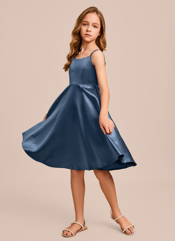 Robe Midi Satin Vert Tendre