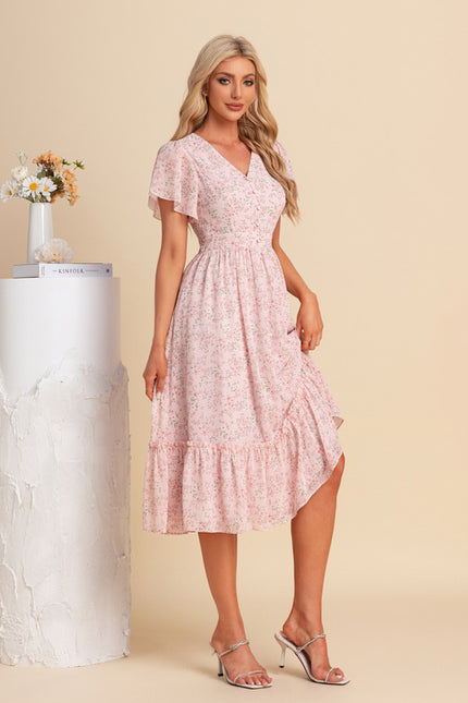 Robe Midi Florale Vaporeuse - gallery 7